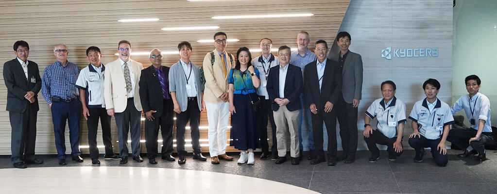 Photo: The 9th Kyocera Professors Meeting (At the Kirishima R&D Center Lobby)